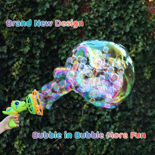 IFLOVE Bubble Machine for kids with safe ABS material and easy setup.