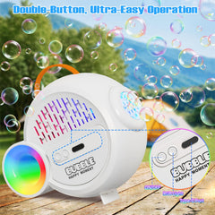 IFLOVE bubble machine showing large water tank for long playtime