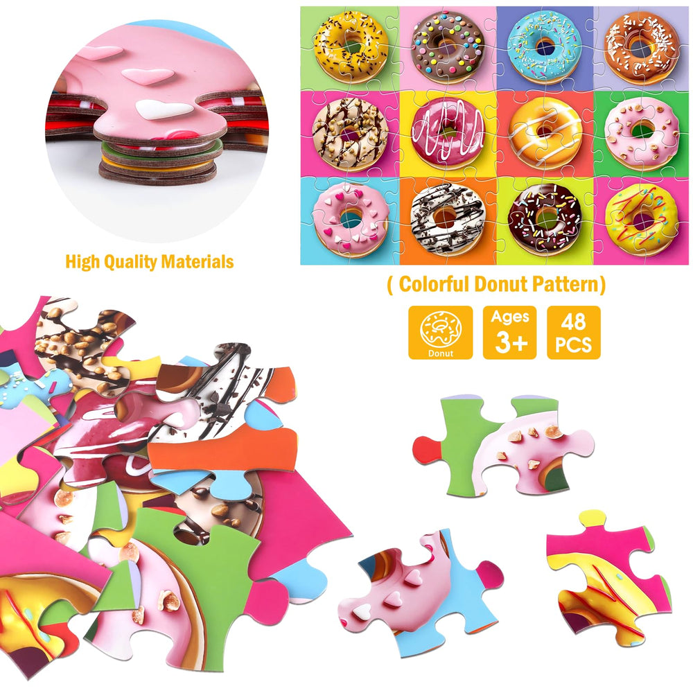 IFLOVE jumbo donut puzzle helps develop fine motor skills through shared activity.