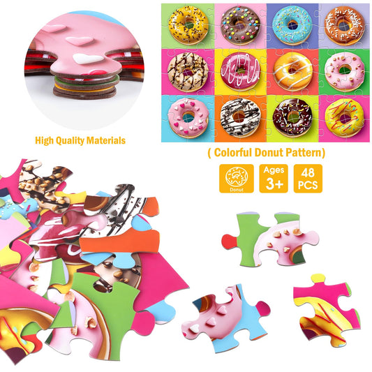 IFLOVE jumbo donut puzzle helps develop fine motor skills through shared activity.