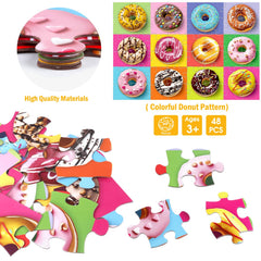 IFLOVE jumbo donut puzzle helps develop fine motor skills through shared activity.