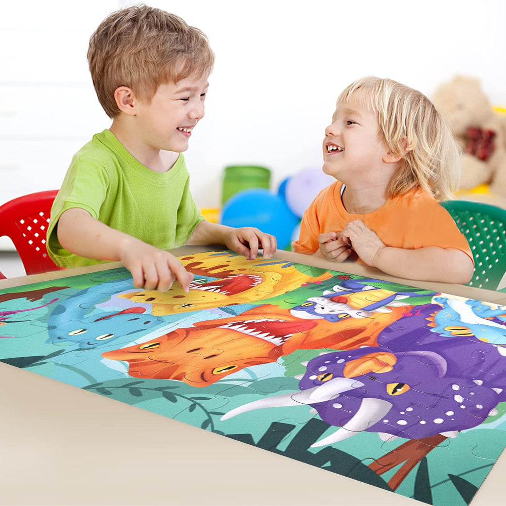 IFLOVE gift-box dinosaur puzzle arrives ready to gift for birthdays and holidays.