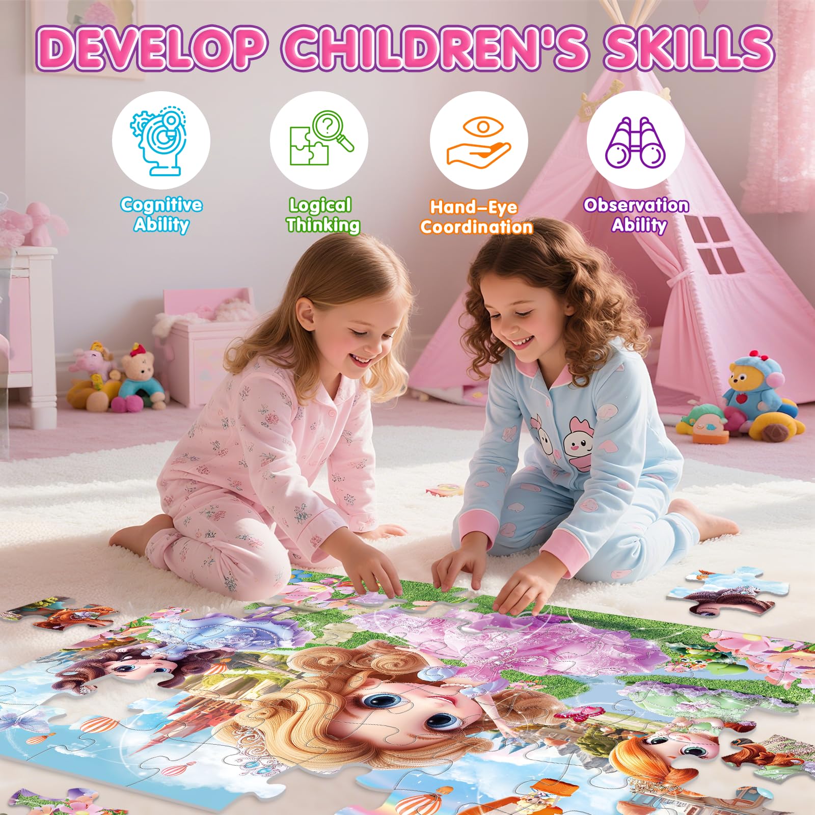 IFLOVE hand-eye coordination and concentration benefits emerge through puzzle play