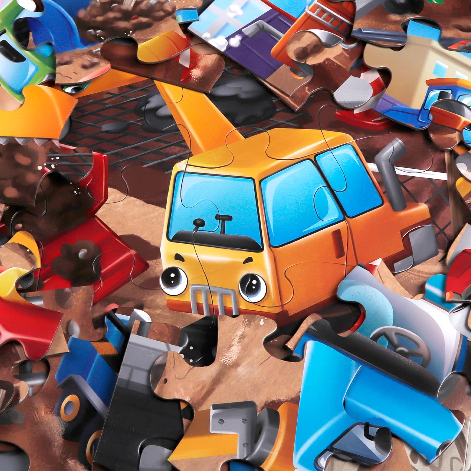 IFLOVE large puzzle pieces invite easy assembly and cooperative play among kids