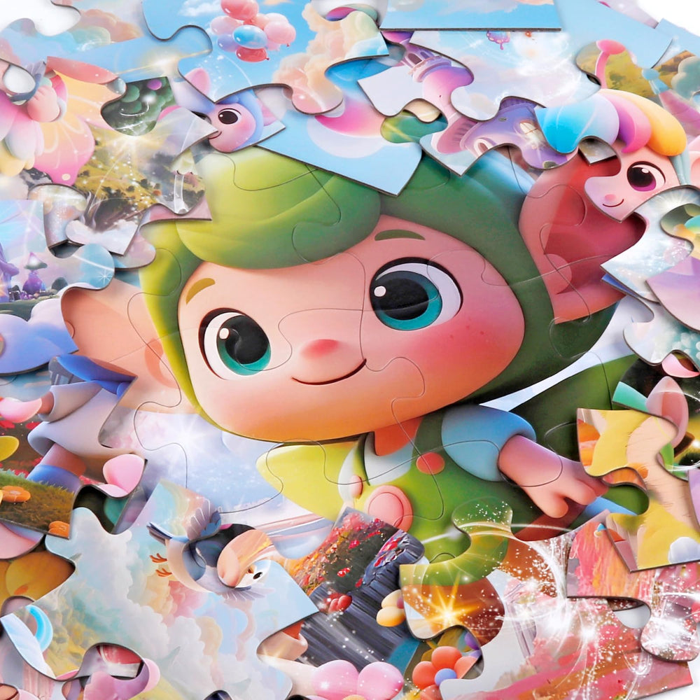 IFLOVE Jumbo Floor Puzzle bright-colors highlights contrast to aid early shape recognition