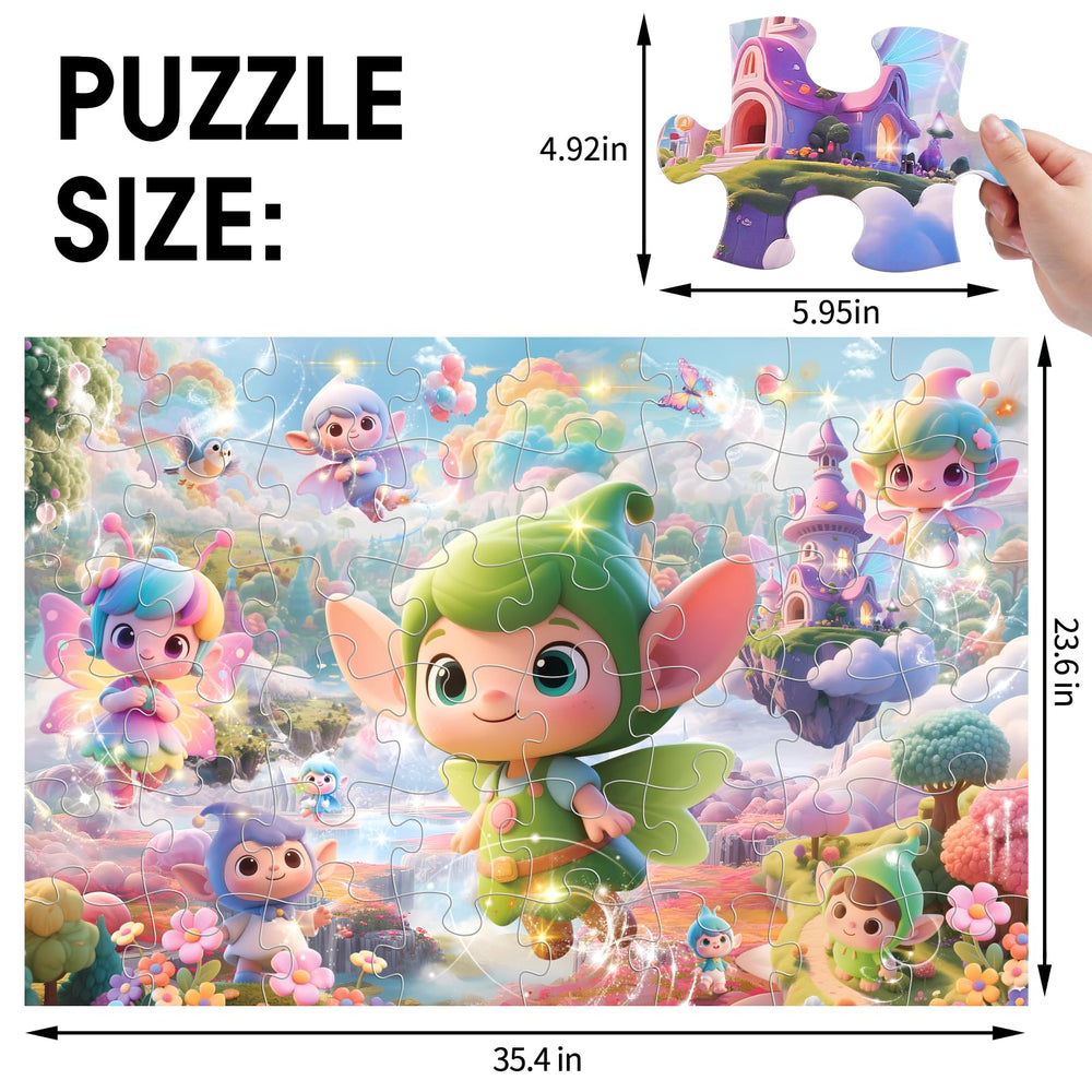 IFLOVE Jumbo Floor Puzzle castle-adventure strengthens spatial awareness during imaginative play