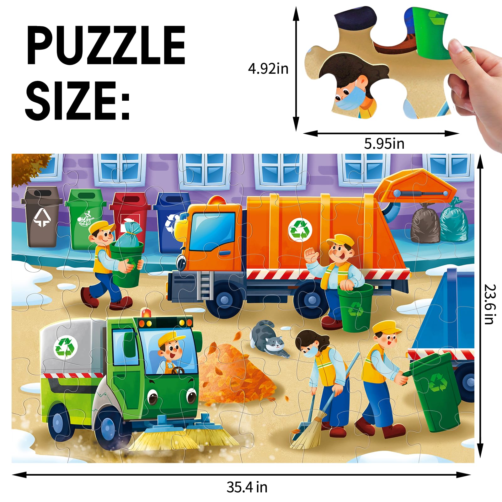 IFLOVE durable cardboard pieces ensure sturdy handling for frequent use and long-lasting fun.