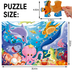 IFLOVE jumbo-floor-puzzle-underwater-scene-closeup-pieces highlights large durable pieces for little hands