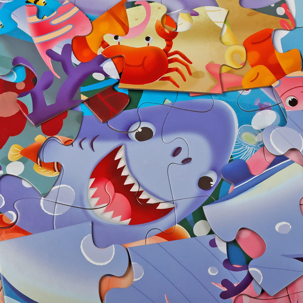 IFLOVE jumbo-floor-puzzle-underwater-scene-nontoxic-ink ensures safe, glossy colors for growing children