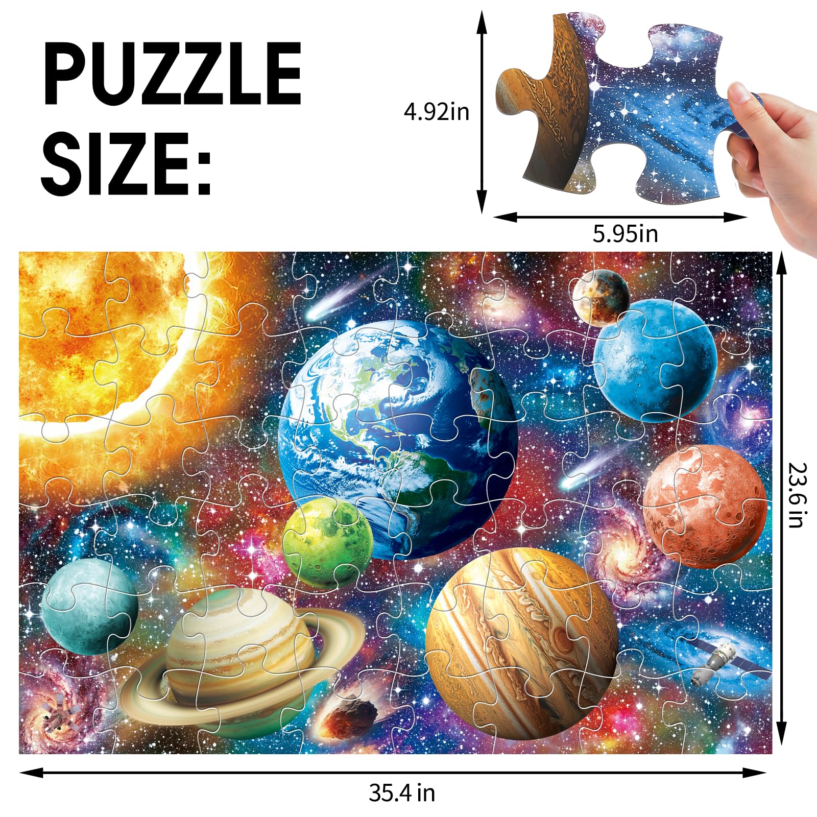 IFLOVE large-piece planets puzzle supports concentration during independent play