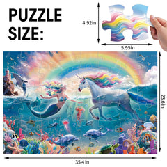 IFLOVE underwater puzzle featuring dolphins and colorful fish to encourage storytelling