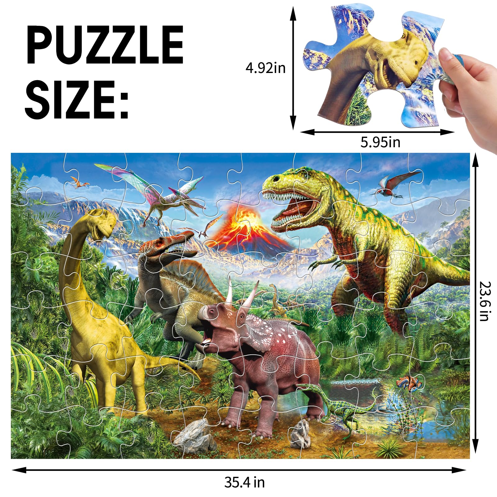 IFLOVE volcano dinosaur scene to spark curiosity and interactive storytelling.