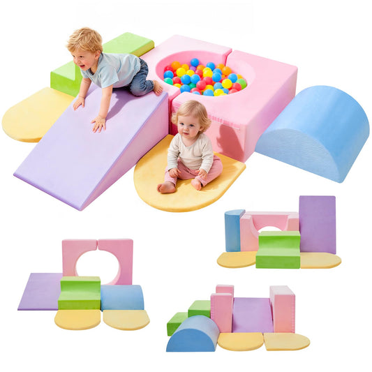 IFNOW 7-piece foam blocks set for toddlers encourages imaginative indoor play.
