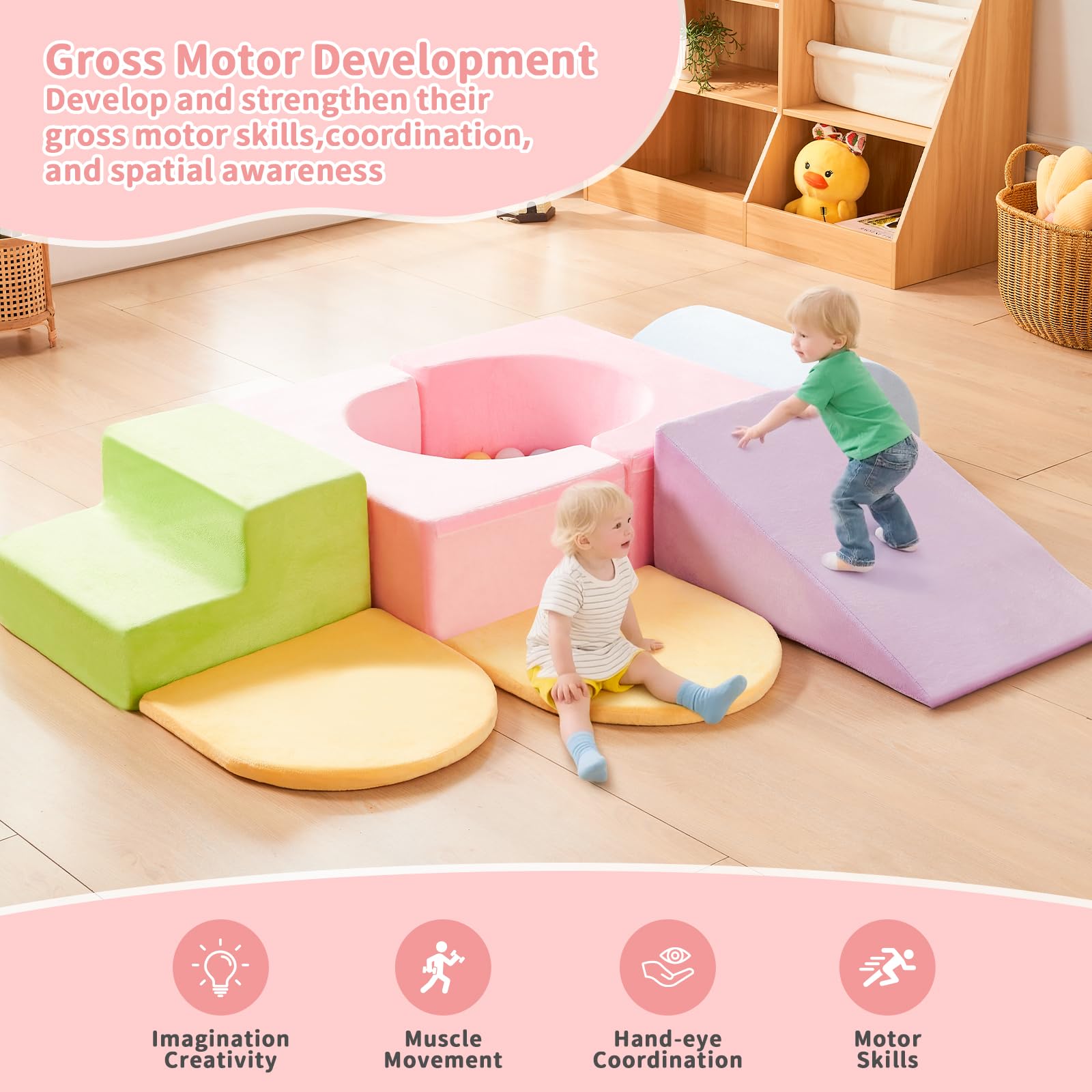 IFNOW removable fabric cover simplifies cleaning between play sessions.