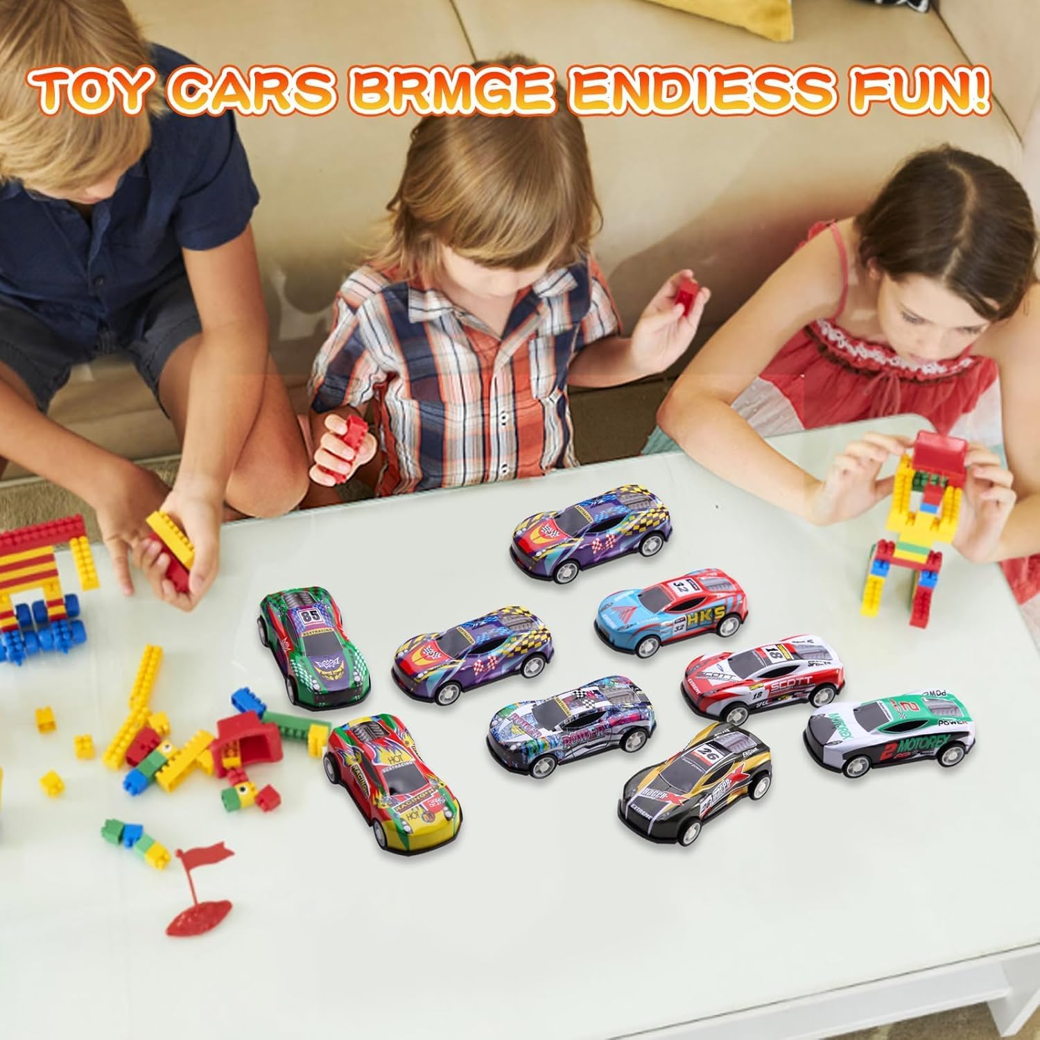iFunLong mini race cars are handheld and travel-friendly for on-the-go play.
