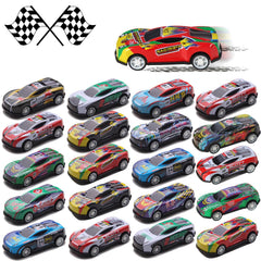 iFunLong pull back cars set with colorful mini vehicles for shared play.