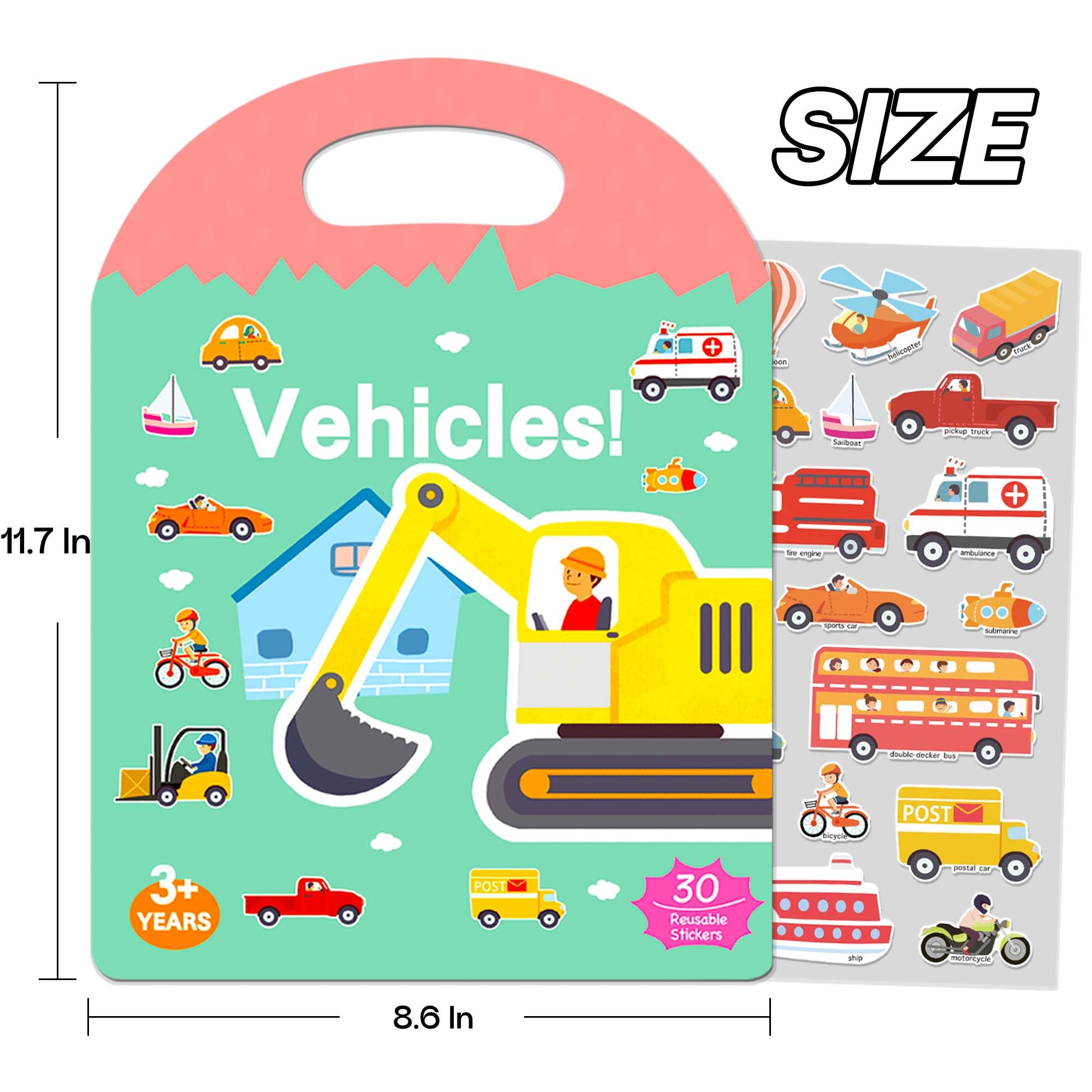 iGetooy travel-friendly sticker book ideal for planes and cars.