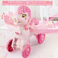 IGINOA 3D cart bubble machine bright centerpiece for kids.