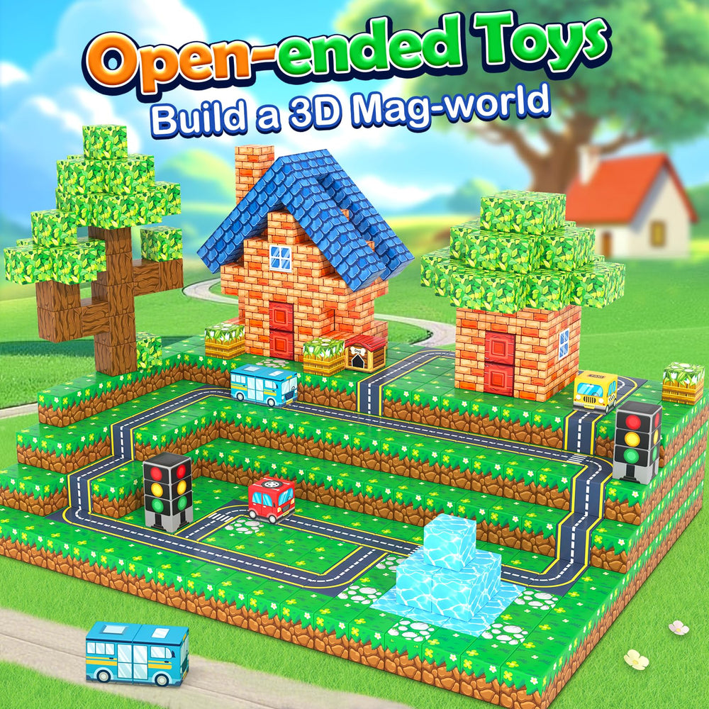 IGIVI magnetic blocks educational scene fosters creative building and learning