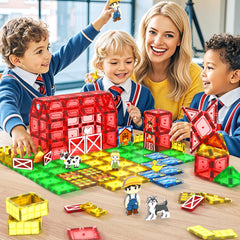 IGIVI farm tiles colorful pieces close-up for tactile sensory exploration.