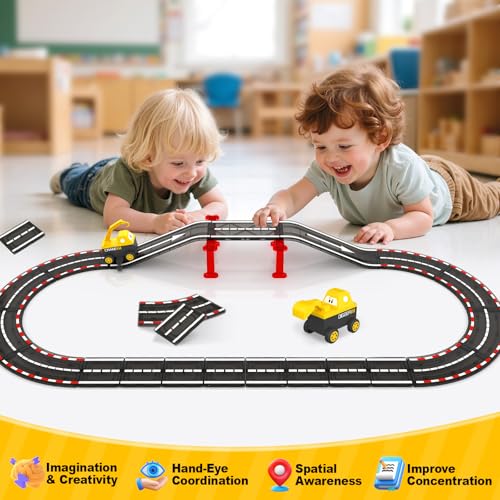 IGIVI magnetic tiles road bridges support multi-level builds and crossings.