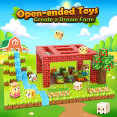 IGIVI Mine Magnet World open-ended play: endless farm builds foster creativity.