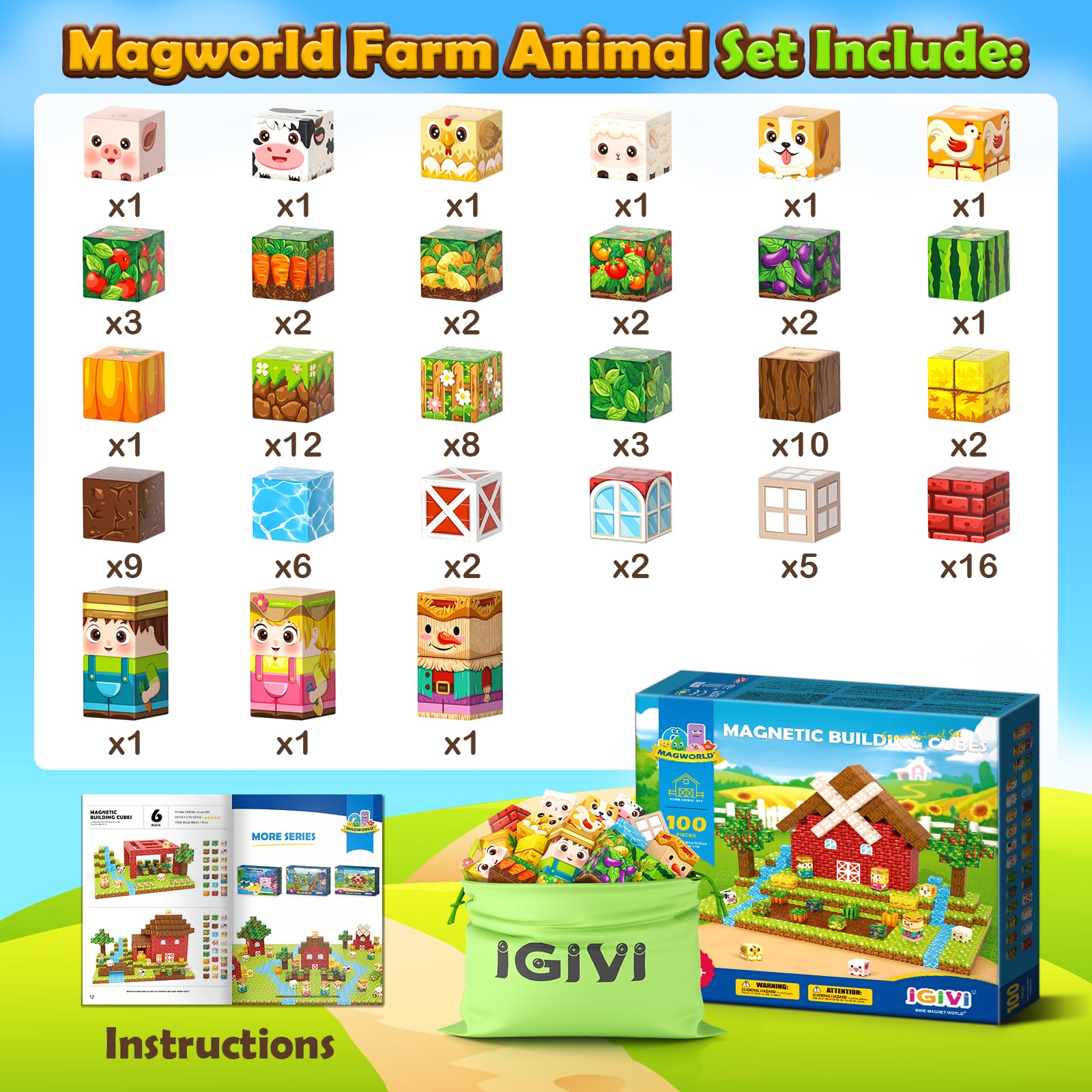 IGIVI Mine Magnet World scarecrow model: adds charming detail to storytelling.