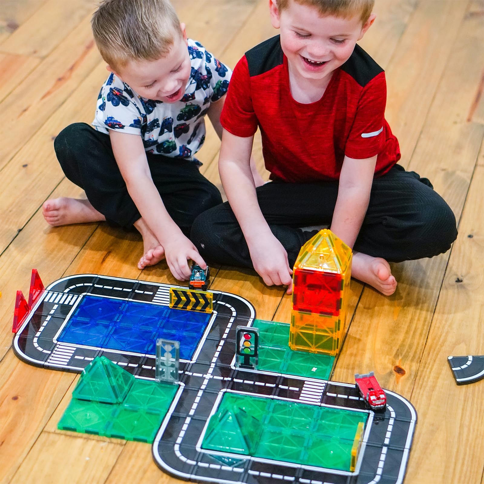 IGIVI portable road tiles enable quick indoor or outdoor setup for on-the-go play.