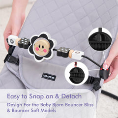 iGRATENS toy bar fits Bliss and Balance Soft models for easy integration.