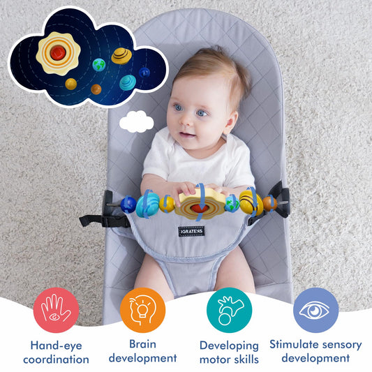 iGRATENS Bouncer Toy Bar easy attach remove design aids quick setup