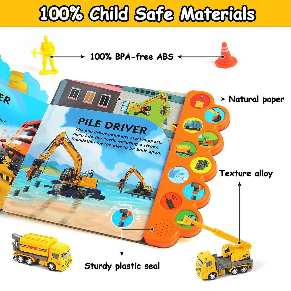 iGRATENS Dig It Dump It Build It durable board book with ABS cover