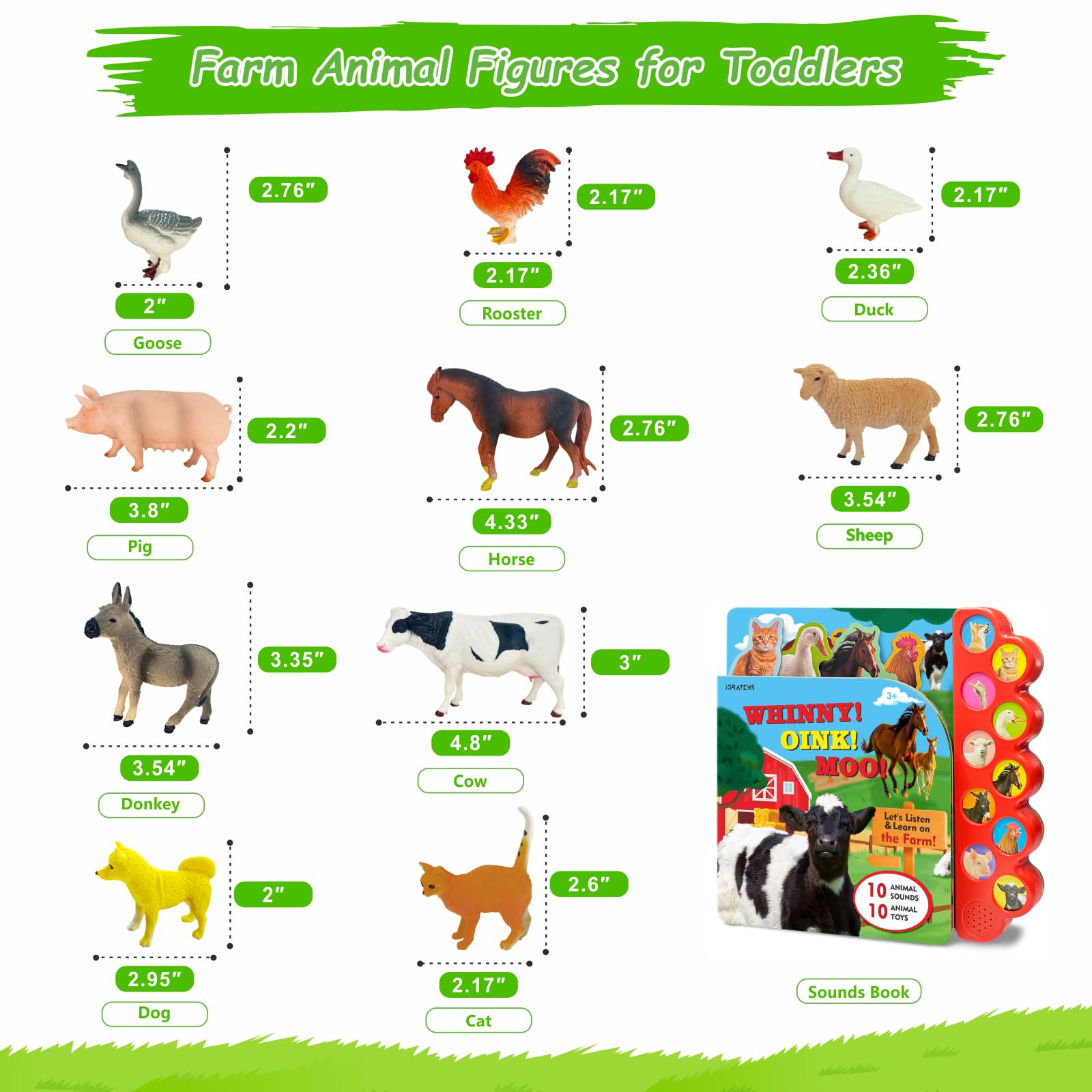 iGRATENS gift-ready packaging makes this toys set ideal for birthdays and holidays.