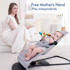 iGRATENS Reinforced plastic clips provide secure, durable attachment to the bouncer