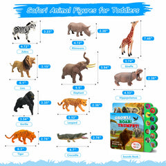 iGRATENS safari lion figure adds bold presence to jungle adventures.