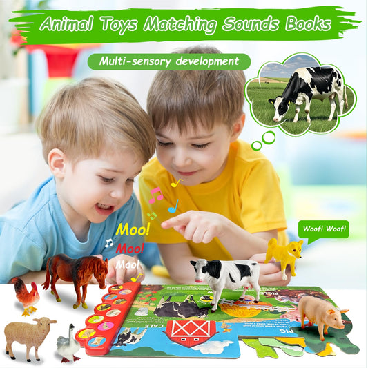 iGRATENS sound book with 10 buttons encourages interactive learning through animal sounds.