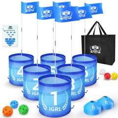 IGRL Golf Yard Game 6 holes setup for backyard fun and family competition