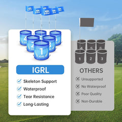 IGRL Golf Yard Game colorful balls add vibrant play and visibility on grass