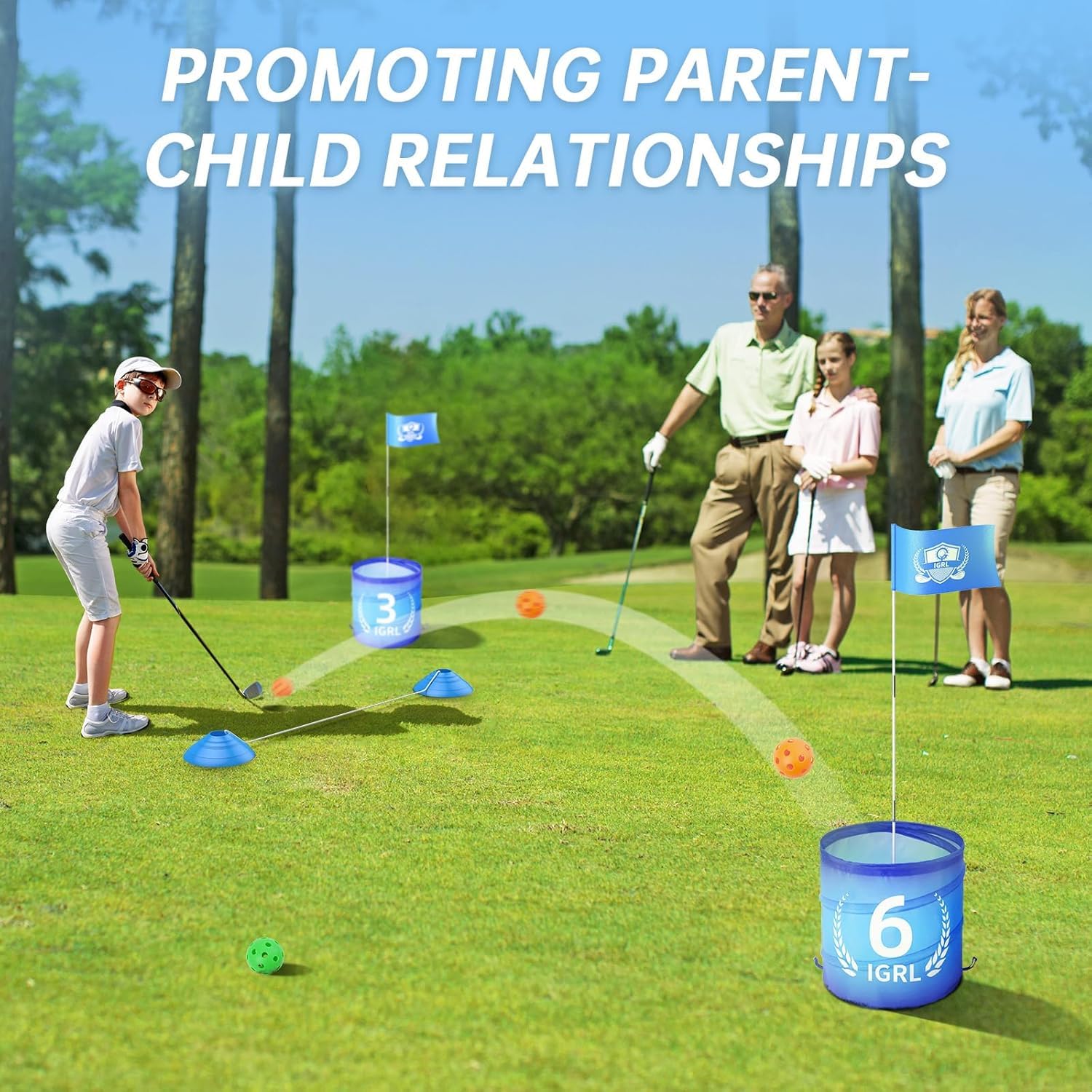 IGRL Golf Yard Game obstacles set adds engaging challenges during play