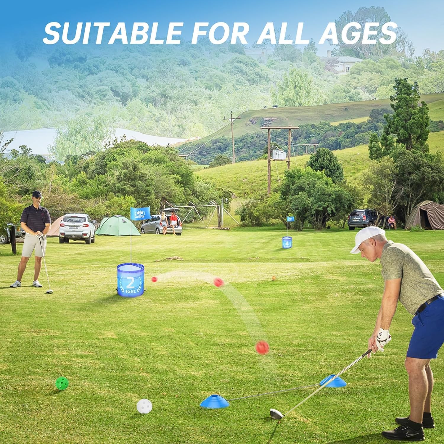 IGRL Golf Yard Game setup in minutes for spontaneous rounds