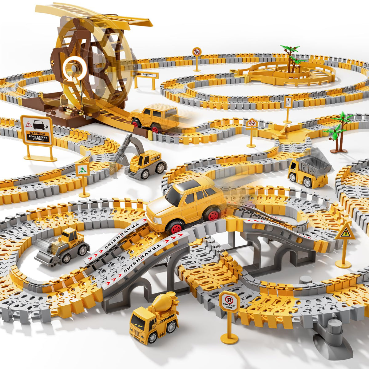 IHAHA flexible track components for creative, hands-on track building.