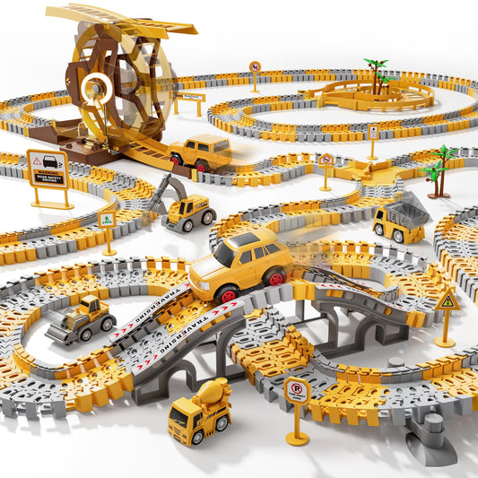 IHAHA flexible track components for creative, hands-on track building.