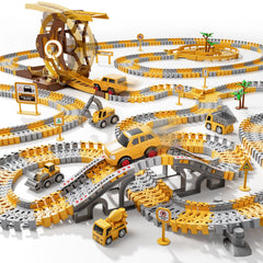 IHAHA flexible track components for creative, hands-on track building.