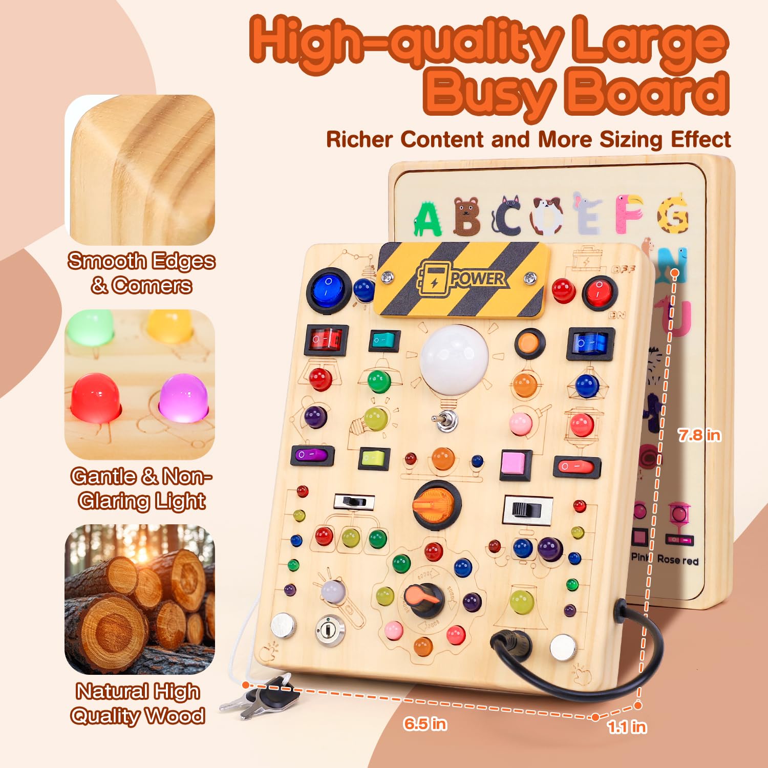 iHarPro busy board suitable for ages 1 to 3, ideal as a gift