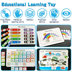iHarPro Busy Book vehicle theme keeps toddlers focused during travel