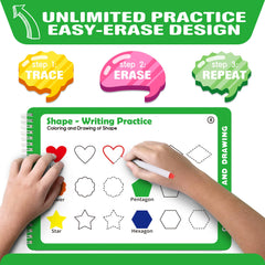 iHarPro dry erase markers set 12-pack for reusable handwriting practice