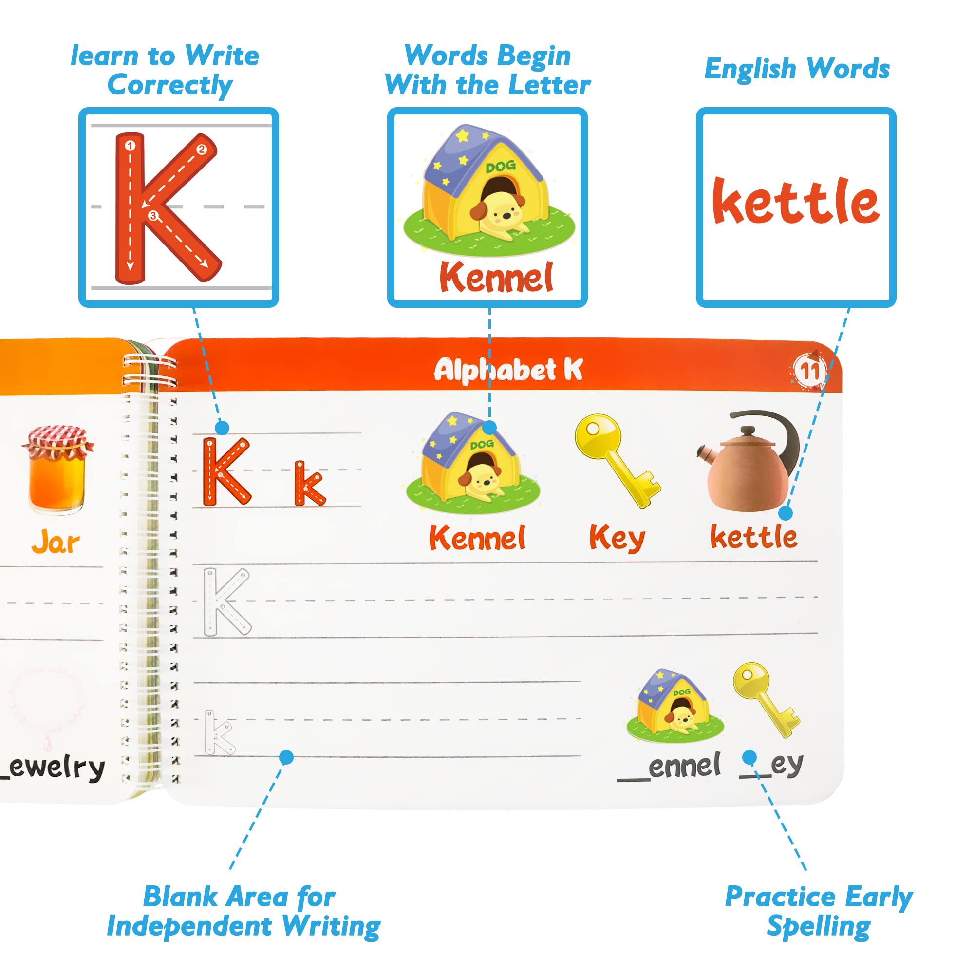 iharpro kids tracing letters and animals image supports Montessori style handwriting exploration
