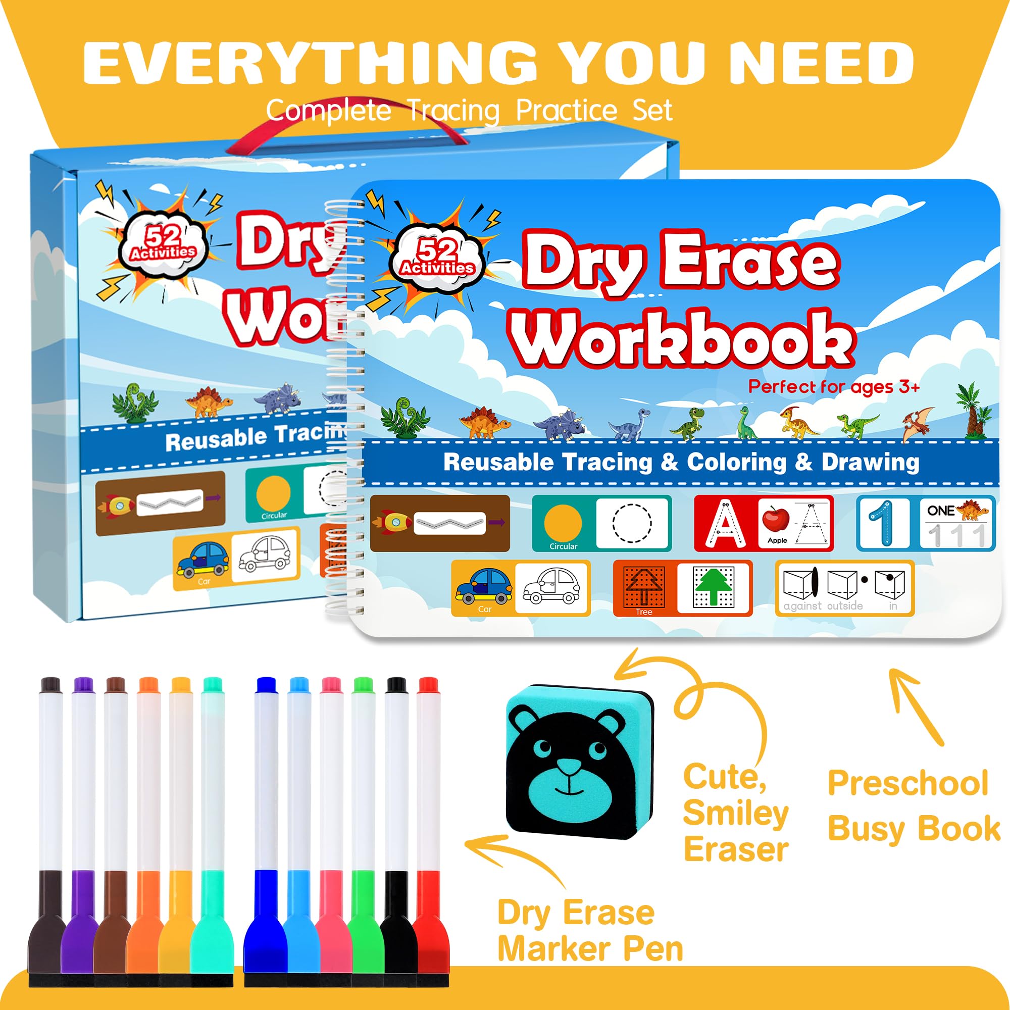 iHarPro kindergarten educational worksheets supporting early writing and math