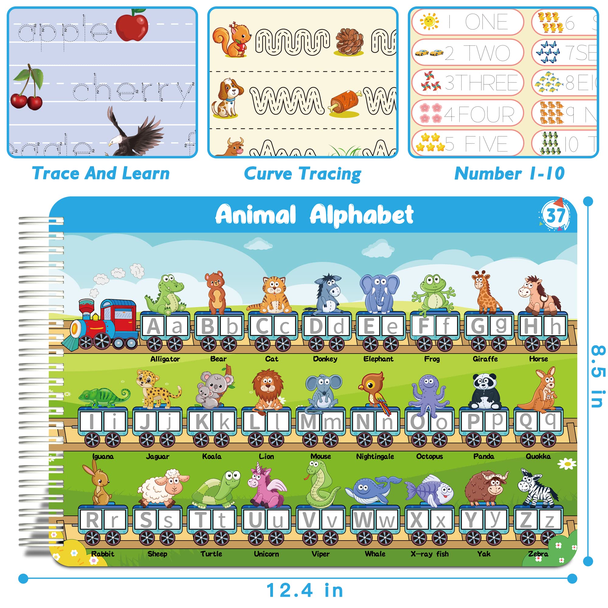 iharpro shapes and numbers tracing page fosters problem-solving and pen control