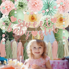 IHEPYQ Rustic backdrop decor ties the setup together beautifully.