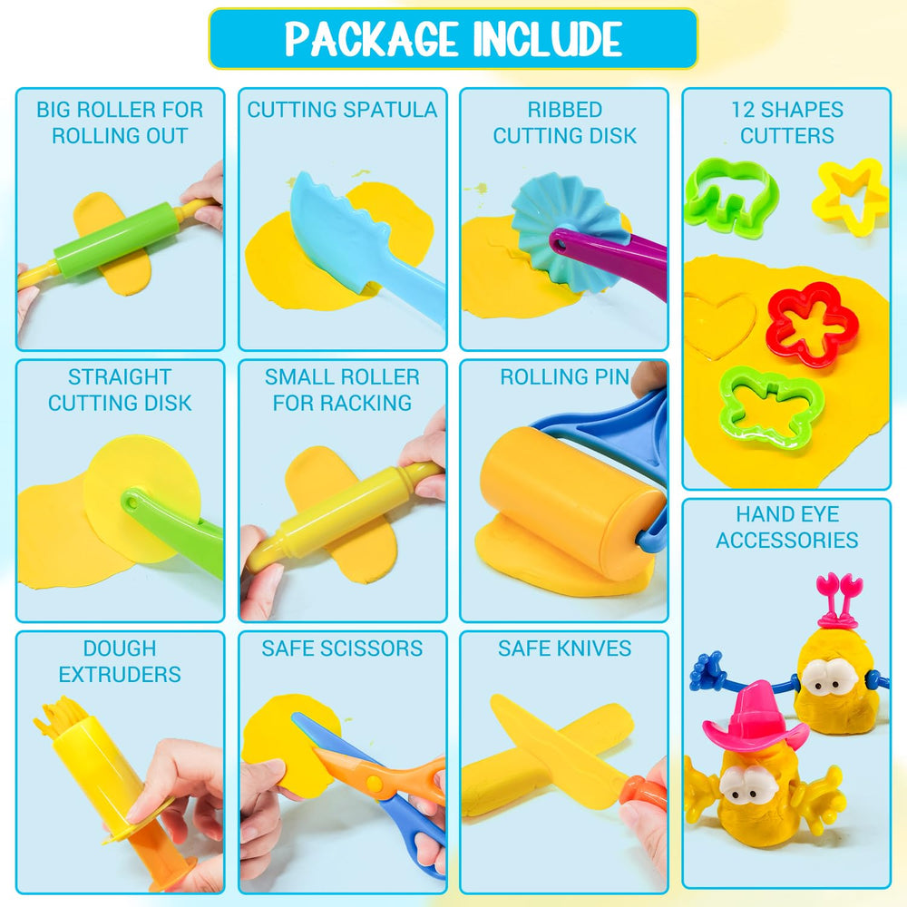 IHESPABLD Playdough Tool Kit utensils-sculpting aids precise shaping and design practice.